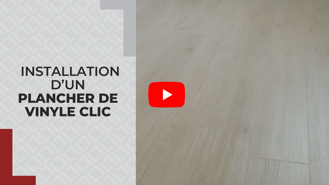 Comment installer un plancher de vinyle clic ?